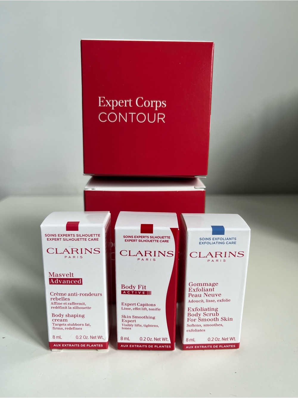 2/10$ Clarins Body Shaping & Exfoliating Travel Set